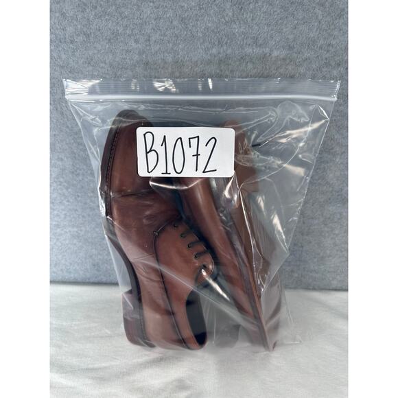 Joseph Abboud Men’s sz 10 Leather Brown Dress Shoes Workwear Oxfords Office - Picture 11 of 11